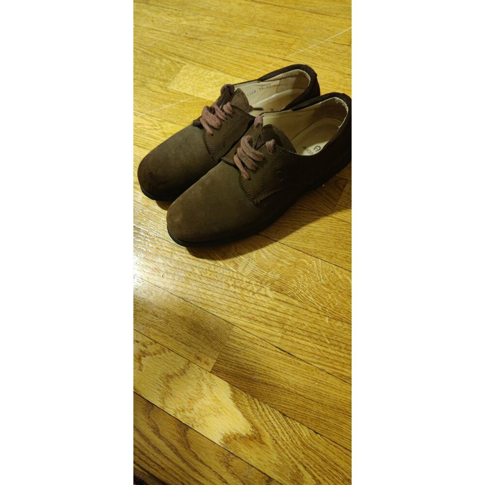 Etienne Aigner Vintage Brown Suede Derby Oxford Shoes Academia Size US 8.5/EU 39